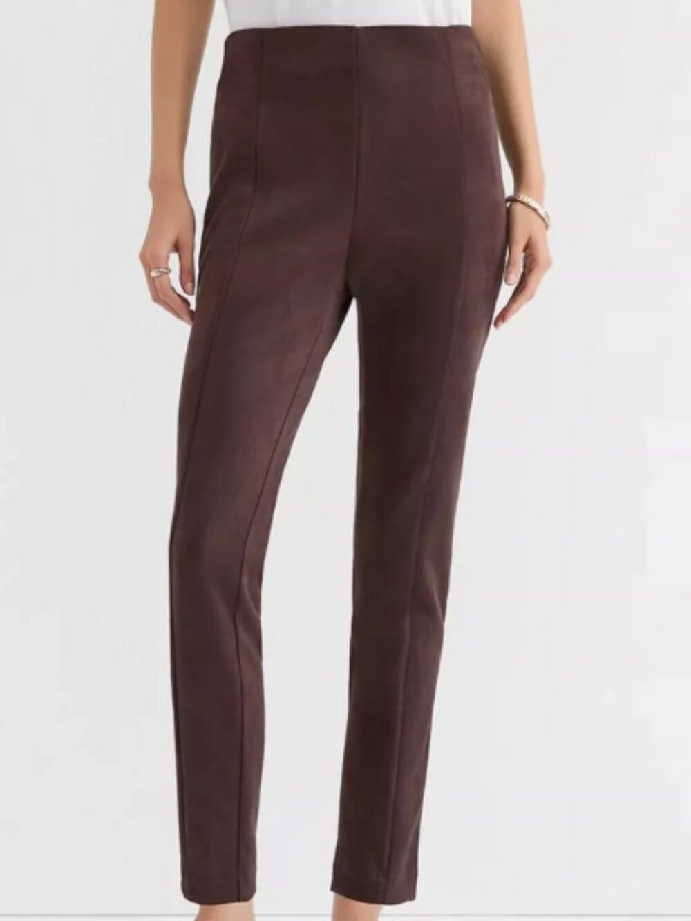 Ann Taylor Side Zip Faux Suede Legging